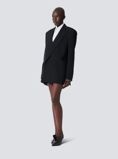 Balmain Oversized grain de poudre jacket | Thumbnail 3 Balmain Oversized grain de poudre jacket | Thumbnail 3