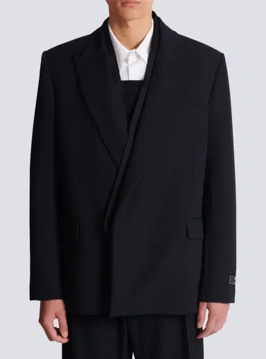 Balmain Grain de poudre 1-button jacket | Thumbnail 8 Balmain Grain de poudre 1-button jacket | Thumbnail 8