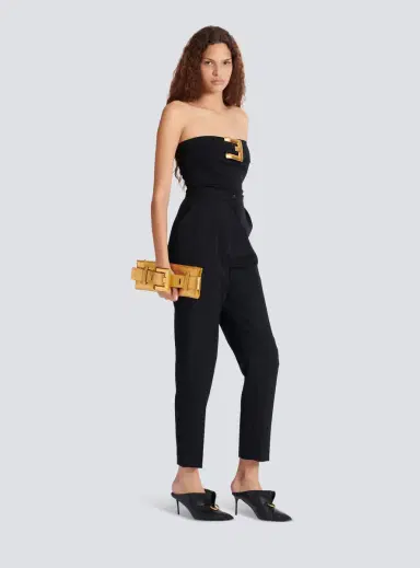 Balmain Anthem laminated leather clutch | Thumbnail 2 Balmain Anthem laminated leather clutch | Thumbnail 2