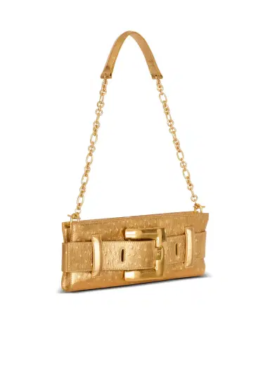 Balmain Anthem laminated leather clutch | Thumbnail 3 Balmain Anthem laminated leather clutch | Thumbnail 3