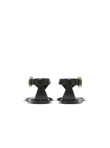 Balmain Anthem flat toe-post sandals in lambskin leather | Thumbnail 4 Balmain Anthem flat toe-post sandals in lambskin leather | Thumbnail 4
