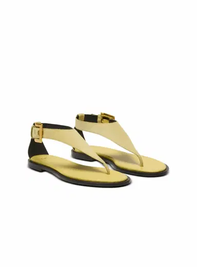Balmain Anthem flat toe-post sandals in suede | Thumbnail 3 Balmain Anthem flat toe-post sandals in suede | Thumbnail 3