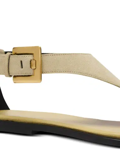 Balmain Anthem flat toe-post sandals in suede | Thumbnail 5 Balmain Anthem flat toe-post sandals in suede | Thumbnail 5
