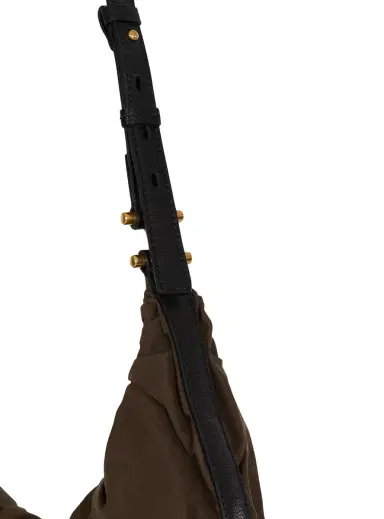Balmain Ébène Hobo bag in nylon | Thumbnail 6 Balmain Ébène Hobo bag in nylon | Thumbnail 6