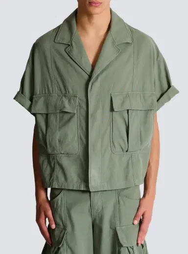 Balmain Cotton utility shirt | Thumbnail 7 Balmain Cotton utility shirt | Thumbnail 7