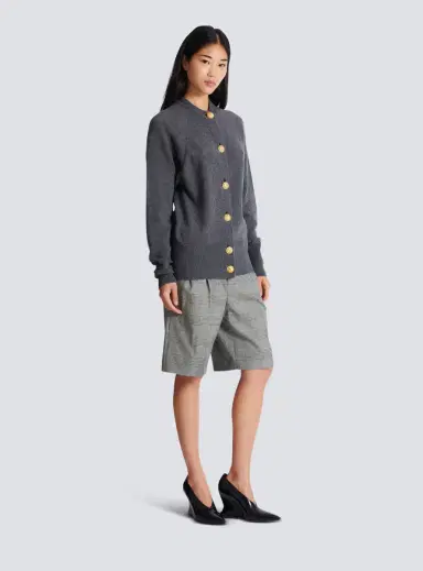 Balmain Buttoned eco-cashmere cardigan | Thumbnail 3 Balmain Buttoned eco-cashmere cardigan | Thumbnail 3