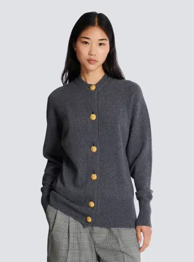 Balmain Buttoned eco-cashmere cardigan | Thumbnail 5 Balmain Buttoned eco-cashmere cardigan | Thumbnail 5
