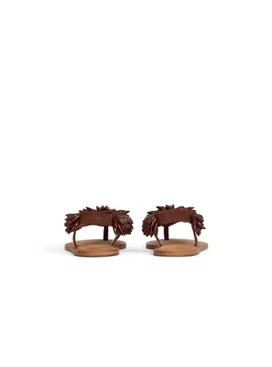 Balmain Flat sandals in suede and beads | Thumbnail 4 Balmain Flat sandals in suede and beads | Thumbnail 4
