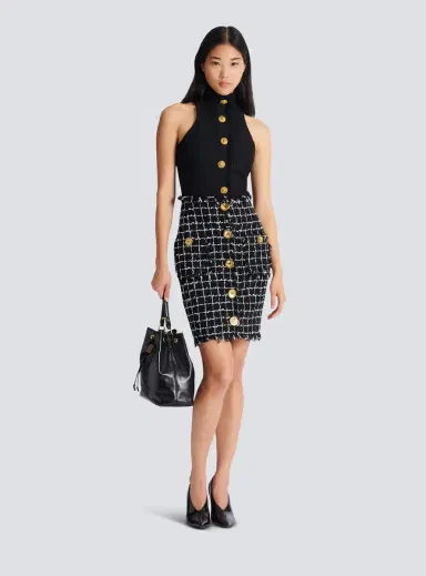 Balmain Tweed pencil skirt with buttons | Thumbnail 2 Balmain Tweed pencil skirt with buttons | Thumbnail 2