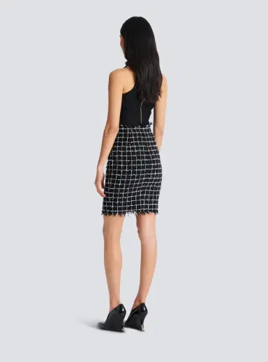 Balmain Tweed pencil skirt with buttons | Thumbnail 4 Balmain Tweed pencil skirt with buttons | Thumbnail 4