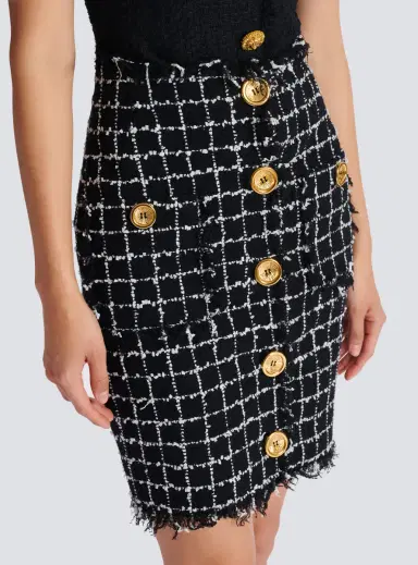 Balmain Tweed pencil skirt with buttons | Thumbnail 5 Balmain Tweed pencil skirt with buttons | Thumbnail 5
