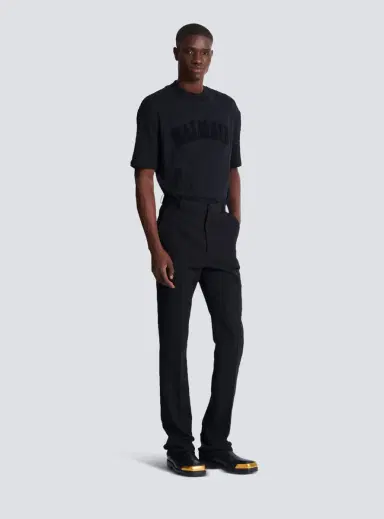 Balmain Wool darted trousers | Thumbnail 3 Balmain Wool darted trousers | Thumbnail 3