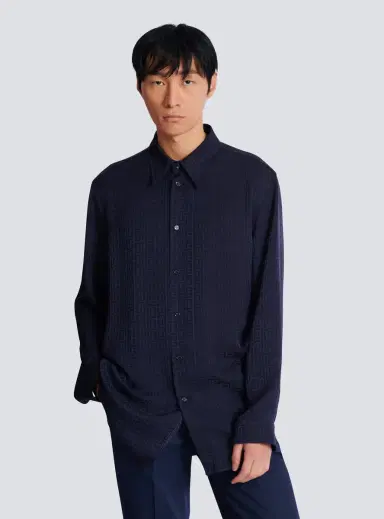 Balmain Monogram jacquard shirt | Thumbnail 5 Balmain Monogram jacquard shirt | Thumbnail 5