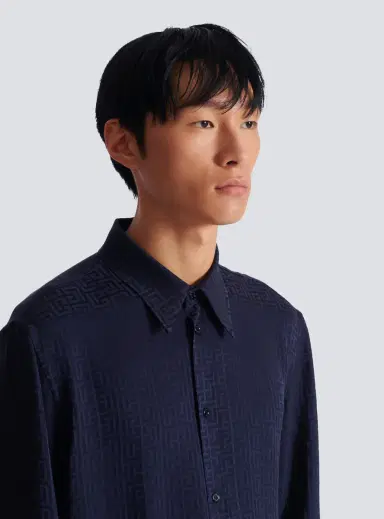 Balmain Monogram jacquard shirt | Thumbnail 6 Balmain Monogram jacquard shirt | Thumbnail 6