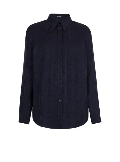 Balmain Monogram jacquard shirt | Thumbnail 1 Balmain Monogram jacquard shirt | Thumbnail 1
