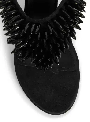 Balmain No Wedge beaded suede sandals | Thumbnail 5 Balmain No Wedge beaded suede sandals | Thumbnail 5