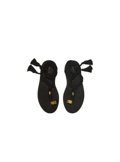Balmain Flat tie sandals | Thumbnail 5 Balmain Flat tie sandals | Thumbnail 5