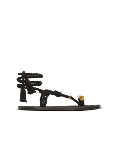 Balmain Flat tie sandals | Thumbnail 1 Balmain Flat tie sandals | Thumbnail 1