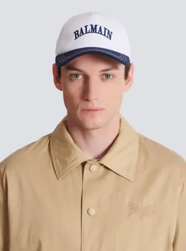 Balmain Two-tone cotton cap | Thumbnail 2 Balmain Two-tone cotton cap | Thumbnail 2