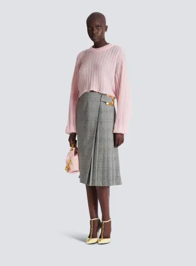 Balmain Midi skirt in Prince of Wales jacquard | Thumbnail 2 Balmain Midi skirt in Prince of Wales jacquard | Thumbnail 2