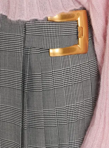 Balmain Midi skirt in Prince of Wales jacquard | Thumbnail 5 Balmain Midi skirt in Prince of Wales jacquard | Thumbnail 5