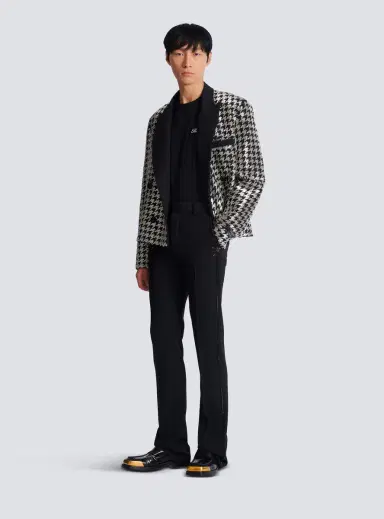 Balmain Straight-leg wool trousers with crystal embroidery | Thumbnail 2 Balmain Straight-leg wool trousers with crystal embroidery | Thumbnail 2