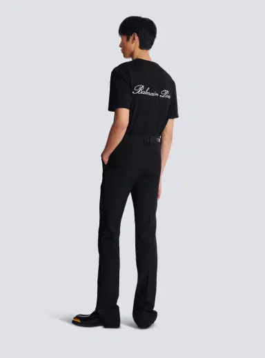 Balmain Straight-leg wool trousers with crystal embroidery | Thumbnail 4 Balmain Straight-leg wool trousers with crystal embroidery | Thumbnail 4
