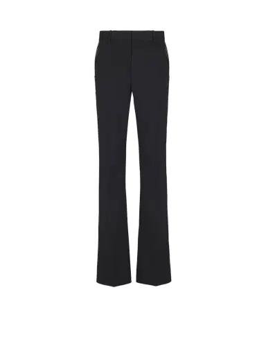 Balmain Straight-leg wool trousers with crystal embroidery | Thumbnail 1 Balmain Straight-leg wool trousers with crystal embroidery | Thumbnail 1