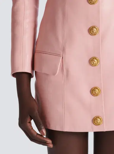 Balmain Short lambskin skirt with buttons | Thumbnail 5 Balmain Short lambskin skirt with buttons | Thumbnail 5
