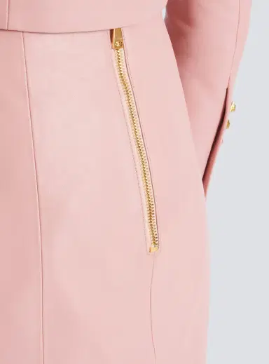 Balmain Short lambskin skirt with buttons | Thumbnail 6 Balmain Short lambskin skirt with buttons | Thumbnail 6