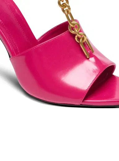 Balmain Sync sandals in shiny lambskin | Thumbnail 4 Balmain Sync sandals in shiny lambskin | Thumbnail 4