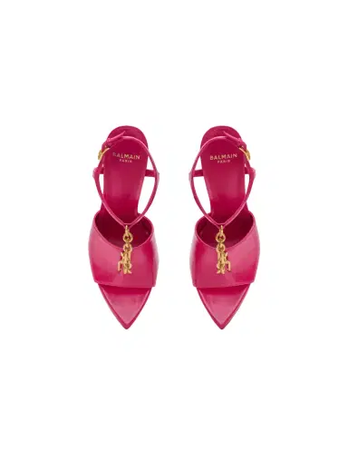 Balmain Sync sandals in shiny lambskin | Thumbnail 6 Balmain Sync sandals in shiny lambskin | Thumbnail 6