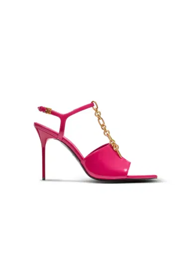 Balmain Sync sandals in shiny lambskin | Thumbnail 1 Balmain Sync sandals in shiny lambskin | Thumbnail 1