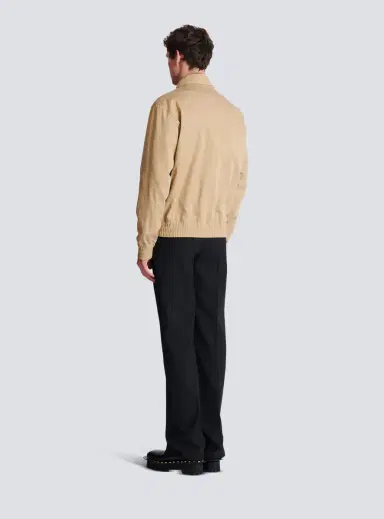 Balmain Cotton canvas bomber jacket | Thumbnail 4 Balmain Cotton canvas bomber jacket | Thumbnail 4