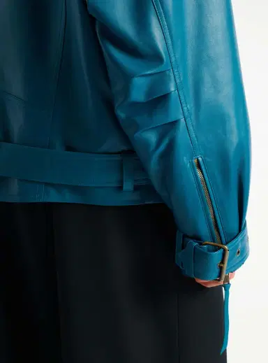 Balmain Lambskin leather biker jacket | Thumbnail 4 Balmain Lambskin leather biker jacket | Thumbnail 4