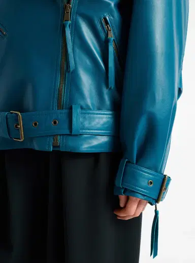 Balmain Lambskin leather biker jacket | Thumbnail 6 Balmain Lambskin leather biker jacket | Thumbnail 6