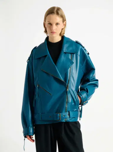 Balmain Lambskin leather biker jacket | Thumbnail 7 Balmain Lambskin leather biker jacket | Thumbnail 7