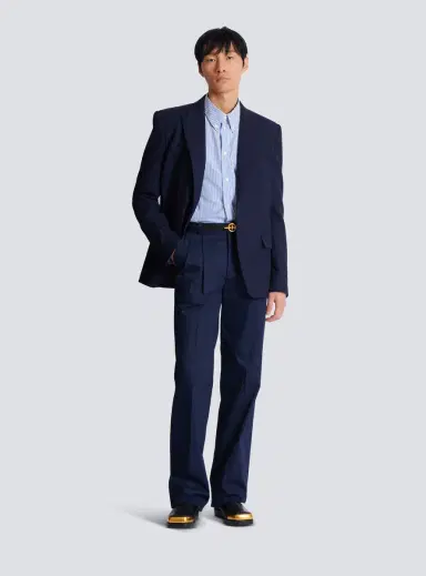 Balmain Darted trousers in cotton twill | Thumbnail 2 Balmain Darted trousers in cotton twill | Thumbnail 2