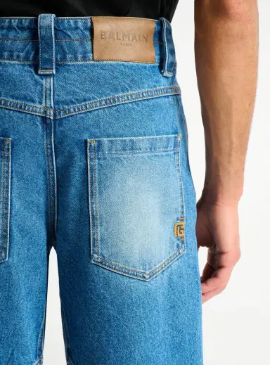 Balmain Blue denim carpenter jeans | Thumbnail 4 Balmain Blue denim carpenter jeans | Thumbnail 4