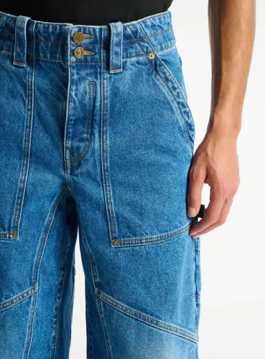 Balmain Blue denim carpenter jeans | Thumbnail 5 Balmain Blue denim carpenter jeans | Thumbnail 5