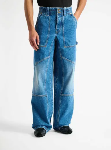 Balmain Blue denim carpenter jeans | Thumbnail 6 Balmain Blue denim carpenter jeans | Thumbnail 6