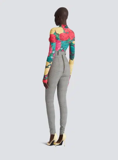 Balmain Stretch trousers in Prince of Wales jacquard | Thumbnail 4 Balmain Stretch trousers in Prince of Wales jacquard | Thumbnail 4