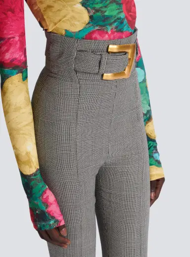 Balmain Stretch trousers in Prince of Wales jacquard | Thumbnail 6 Balmain Stretch trousers in Prince of Wales jacquard | Thumbnail 6