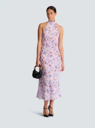 Balmain Printed Poppy Flower dress | Thumbnail 2 Balmain Printed Poppy Flower dress | Thumbnail 2