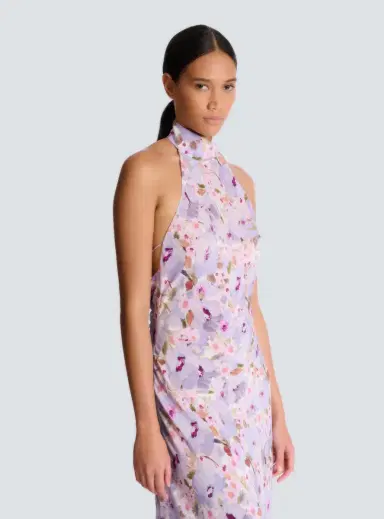 Balmain Printed Poppy Flower dress | Thumbnail 5 Balmain Printed Poppy Flower dress | Thumbnail 5