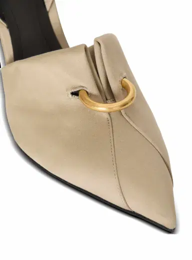Balmain Cotton gabardine slingbacks with piercing | Thumbnail 5 Balmain Cotton gabardine slingbacks with piercing | Thumbnail 5