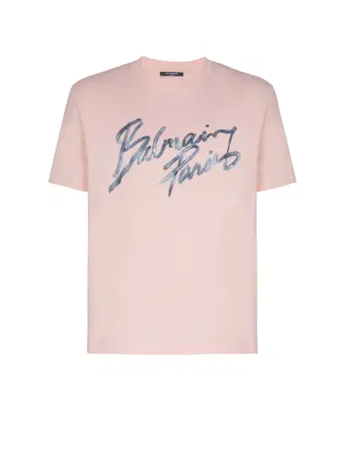 Balmain Printed cotton T-shirt | Thumbnail 1 Balmain Printed cotton T-shirt | Thumbnail 1