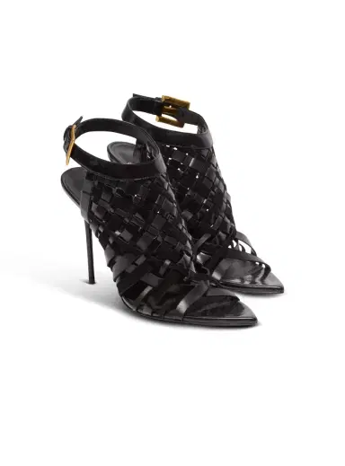 Balmain Fringed patent leather sandals | Thumbnail 2 Balmain Fringed patent leather sandals | Thumbnail 2