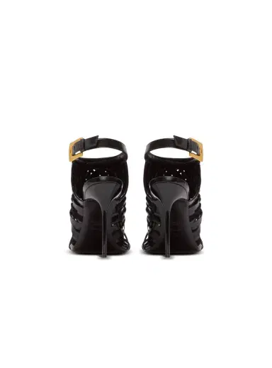 Balmain Fringed patent leather sandals | Thumbnail 3 Balmain Fringed patent leather sandals | Thumbnail 3