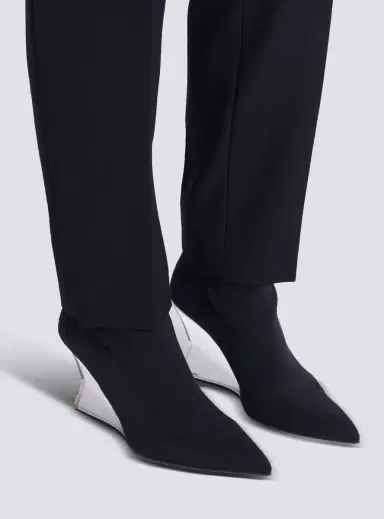 Balmain Wedge knit ankle boots | Thumbnail 2 Balmain Wedge knit ankle boots | Thumbnail 2